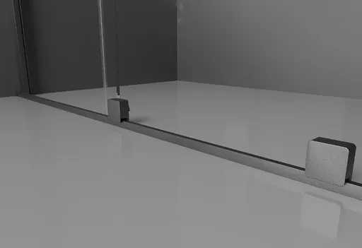 MEXEN VELAR soklová lišta na dveře 200 kartáčovaná šedá 871-06-66