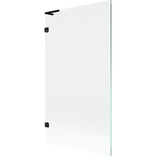 MEXEN/S Lunar L vanová zástěna FIX 100 x 150, transparent, černá 897L-100-000-70-00