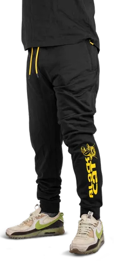 Black cat tepláky black joggers - s