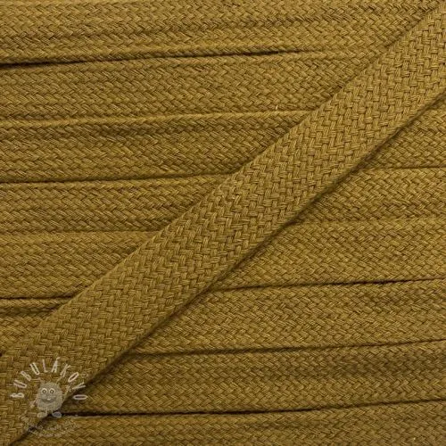 Bavlnená šnůra plochá 13 mm golden brown