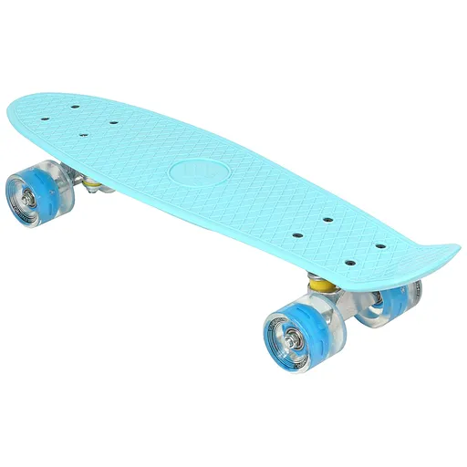 Pennyboard ENERO BABY BLUE, 56 cm s LED kolečky