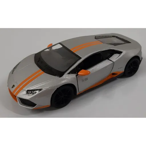 Kinsmart Lamborghini Huracan kov 12cm stříbrné