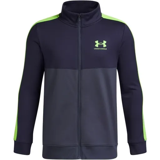 Under Armour KNIT TRACK Chlapecká sportovní souprava, tmavě šedá, velikost M