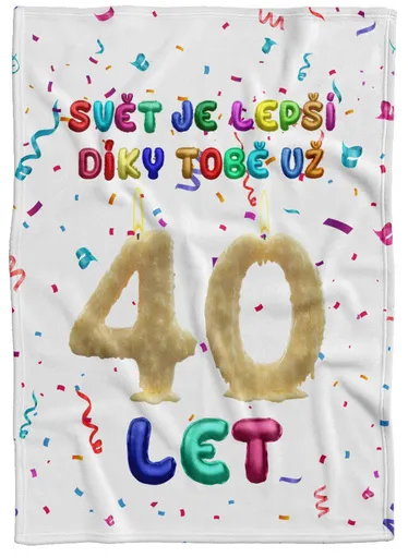 Deka Svět je lepší díky Tobě (věk: 40, Podšití beránkem: NE)