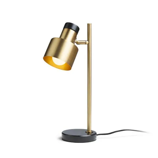 RED - DESIGN RENDL RENDL DIVINA stolní lampa mosaz/dekor černý mramor 230V E27 5W R14261