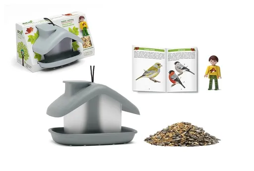 Ekologické krmítko s Igráčkem, zobem a atlasem ptáků