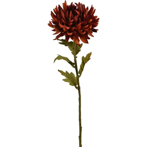 Umělá květina Chryzantéma 62 x 18 cm, hnědá