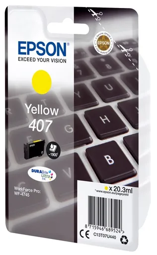 Epson 407 C13T07U440 žlutá (yellow) originální cartridge