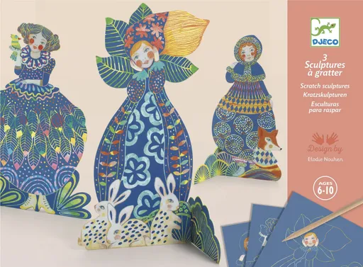 DJECO Vyškrabávací obrázky Garderóba