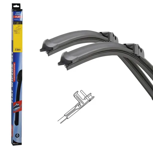 Compass Stěrače FLAT SET (PIN) 750 + 660 mm