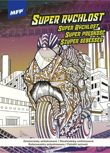 Omalovánky antistresové Super rychlost 210x290mm/32s