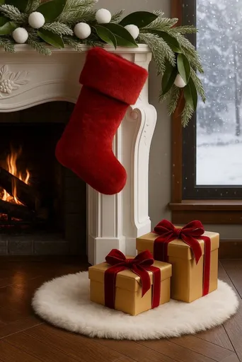 Christmas Stocking Pelush - Red