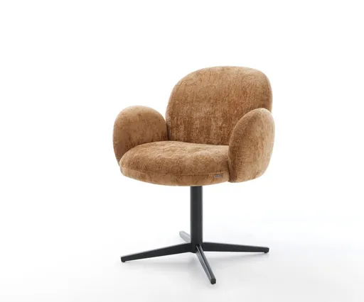 Jídelní židle Nube-Flex s područkami žinylka rezavá podnož