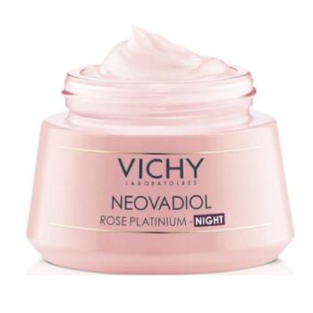 Vichy Noční rozjasňující a obnovující krém pro zralou pleť Neovadiol Rose Platinum (Replumping Night Care) 50 ml