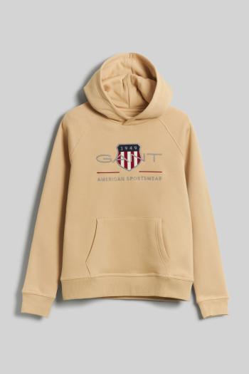 MIKINA GANT ARCHIVE SHIELD HOODIE DRY SAND