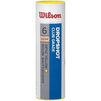 Wilson DROPSHOT 6 TUBE YELLOW Badmintonové míčky, žlutá, velikost