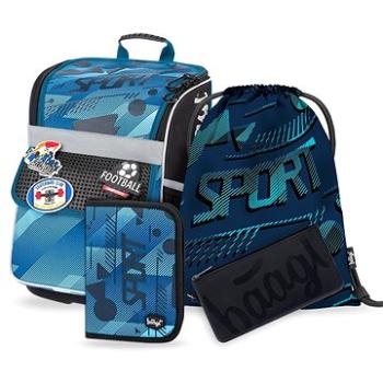 BAAGL Set 4 Zippy Sport: aktovka, penál, sáček, silikonové pouzdro (8595689303679)