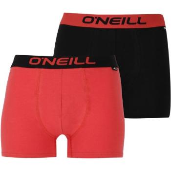 O'Neill BOXER PLAIN 2PACK Pánské boxerky, červená, velikost