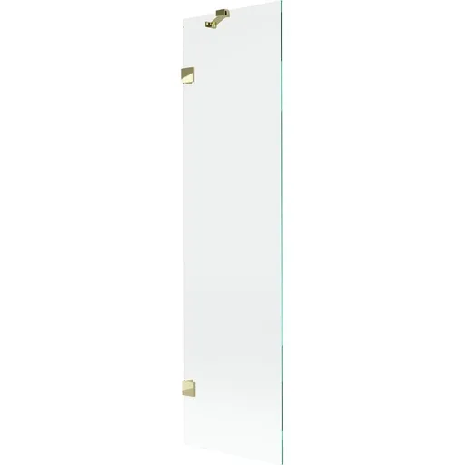 MEXEN/S Lunar vanová zástěna FIX 50 x 150, transparent, zlatá 897-050-000-50-00