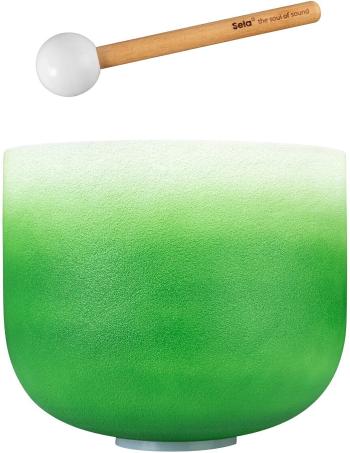 Sela Crystal Chakra Zpívající miska 11" Green
