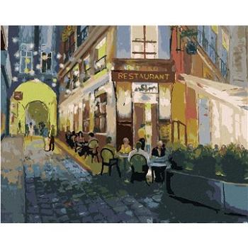 Diamondi - Diamantové malování - RESTAURACE V PAŘÍŽI, 40x50 cm, Vypnuté plátno na rám (604957B)