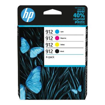 MultiPack HP 6ZC74AE - originální cartridge HP 912, černá + barevná, 1x8ml/3x2ml multipack