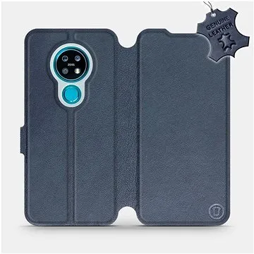 Flip pouzdro na mobil Nokia 7.2 - Modré - kožené -   Blue Leather (5903516070275)
