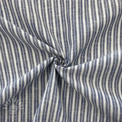 Len s bavlnou Lira big stripe jeans