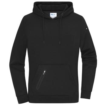 James & Nicholson (Daiber) Stylová dámská mikina s kapucí 8045 - Černá | XL