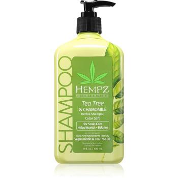 HEMPZ Tea Tree & Chamomile lehký hydratační šampon na vlasy 500 ml