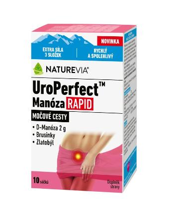 NatureVia UroPerfect Manóza Rapid 10 sáčků