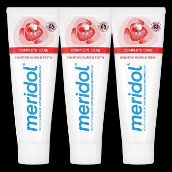 MERIDOL® Zubná pasta citlivé ďasná a zuby Complete Care 3 x 75 ml