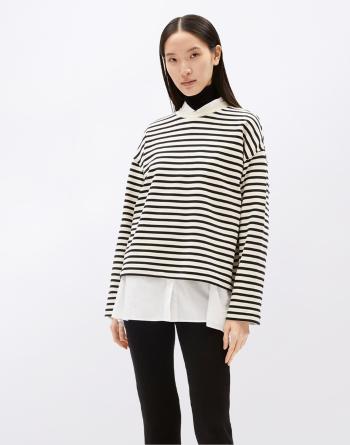 Armedangels Frankaa Maarlen Stripe 1716 undyed-black S