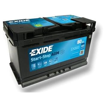 EXIDE START-STOP AGM 80Ah, 12V, EK800 (EK800)