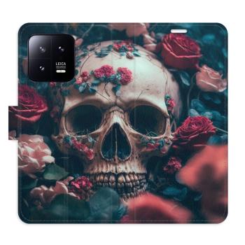 Flipové pouzdro iSaprio - Skull in Roses 02 - Xiaomi 13