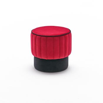 Taburet Rose Puf Red