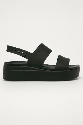 Sandály Crocs Brooklyn Low Wedge dámské, černá barva, 206453