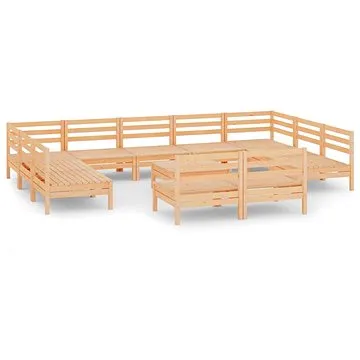 12dílná zahradní sedací souprava masivní borovice , 3083449 (3083449)