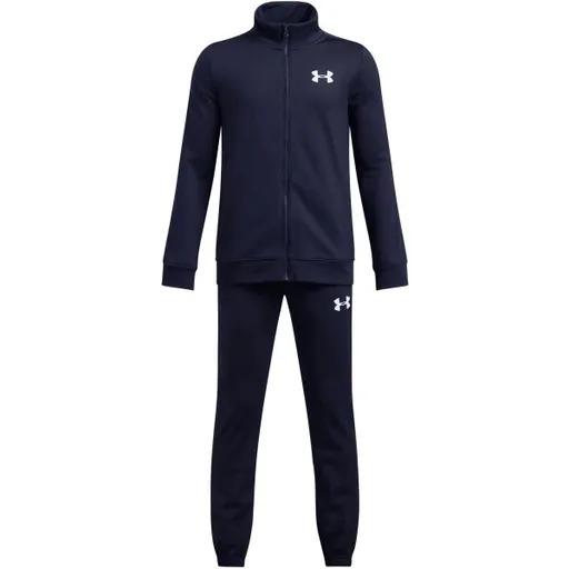 Under Armour KNIT TRACK SUIT Chlapecká sportovní souprava, tmavě modrá, velikost L