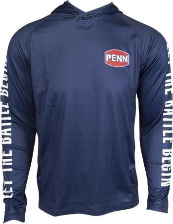 Penn Tričko Pro Hooded Jersey Marine Blue 2XL