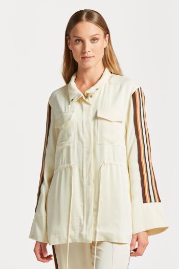 BUNDA GANT RELAXED STRIPED JACKET LINEN