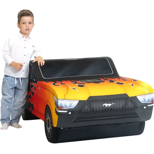 Plyšový Mustang (výběr barvy) (Barva mustanga: S plameny, Velikost mustanga: 5XL)