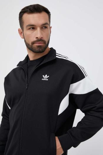 Mikina adidas Originals pánská, černá barva, vzorovaná, HS2064-black