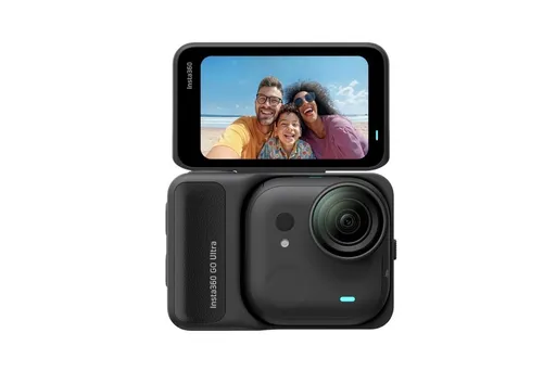 Insta360 GO Ultra miniaturní akční kamera, 4K Ultra HD, 60fps, magnetický systém uchycení, černá