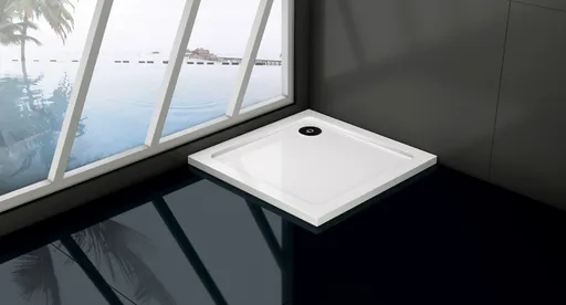 OLSEN SPA Čtvercová mramorová sprchová vanička VENETS Rozměr A 80, Rozměr B 80 VANKCTVE80