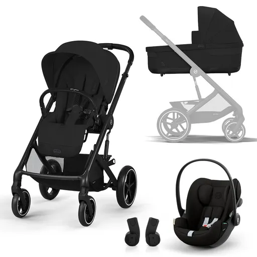 CYBEX Kočárek kombinovaný Balios One Box comfort 3v1 Moon Black