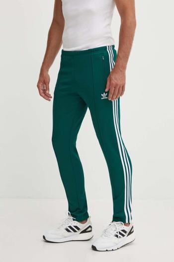 Tepláky adidas Originals zelená barva, s potiskem, IP0419