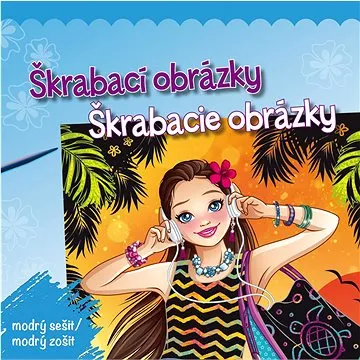 Škrabací obrázky/Škrabacie obrázky modrý sešit/modrý zošit