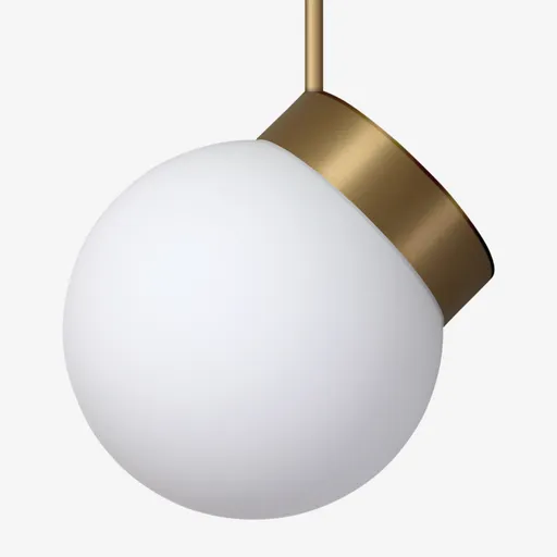 LUCIS závěsné svítidlo POLARIS ZTR 8,3W LED 3000K sklo mosaz opál ZTR.L1.200.74M DALI2 DALI