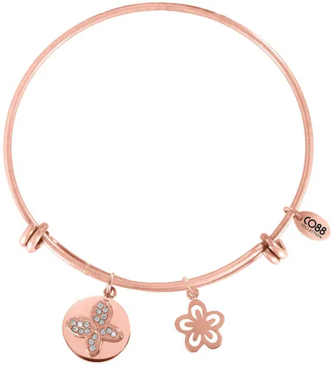 CO88 Ocelový náramek s motýlkem 860-180-010002-0000